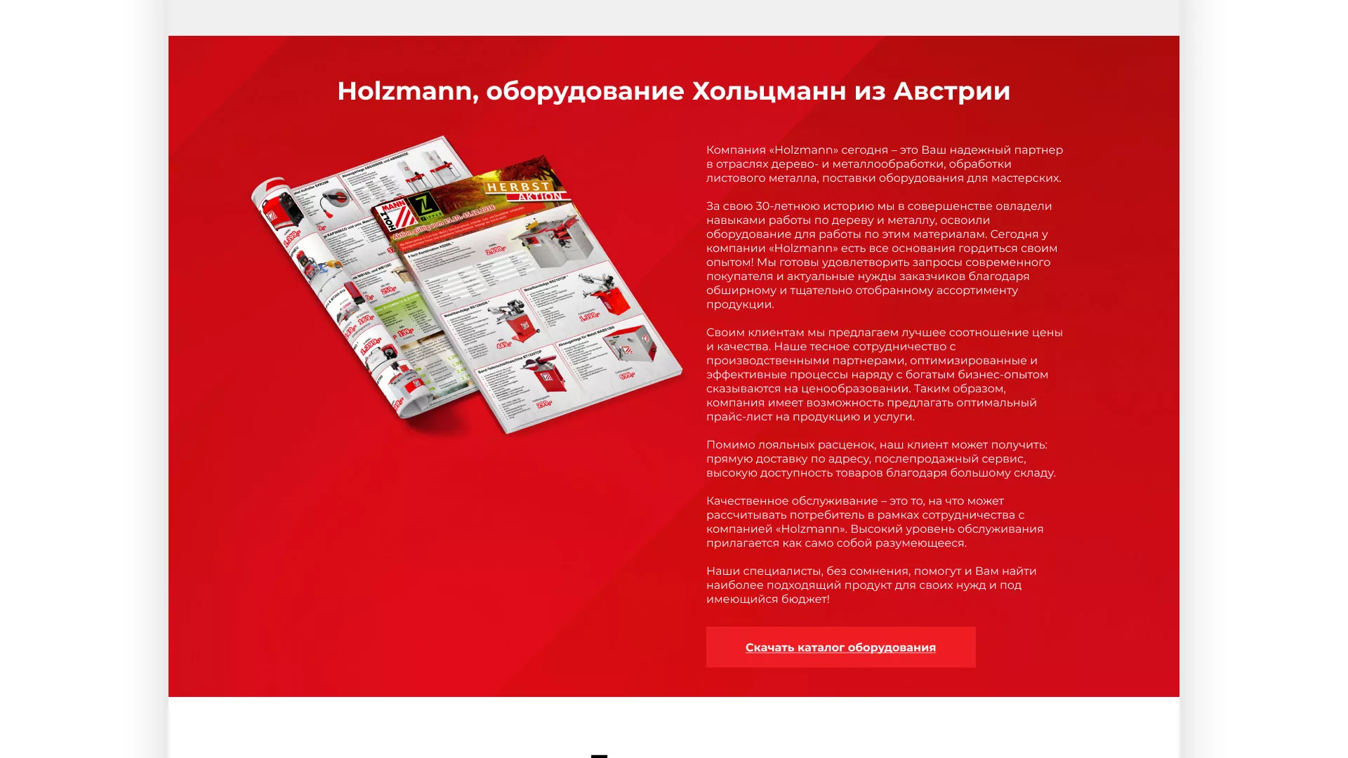 Создание сайта компании «HOLZMANN Maschinen GmbH» в Константиновске
