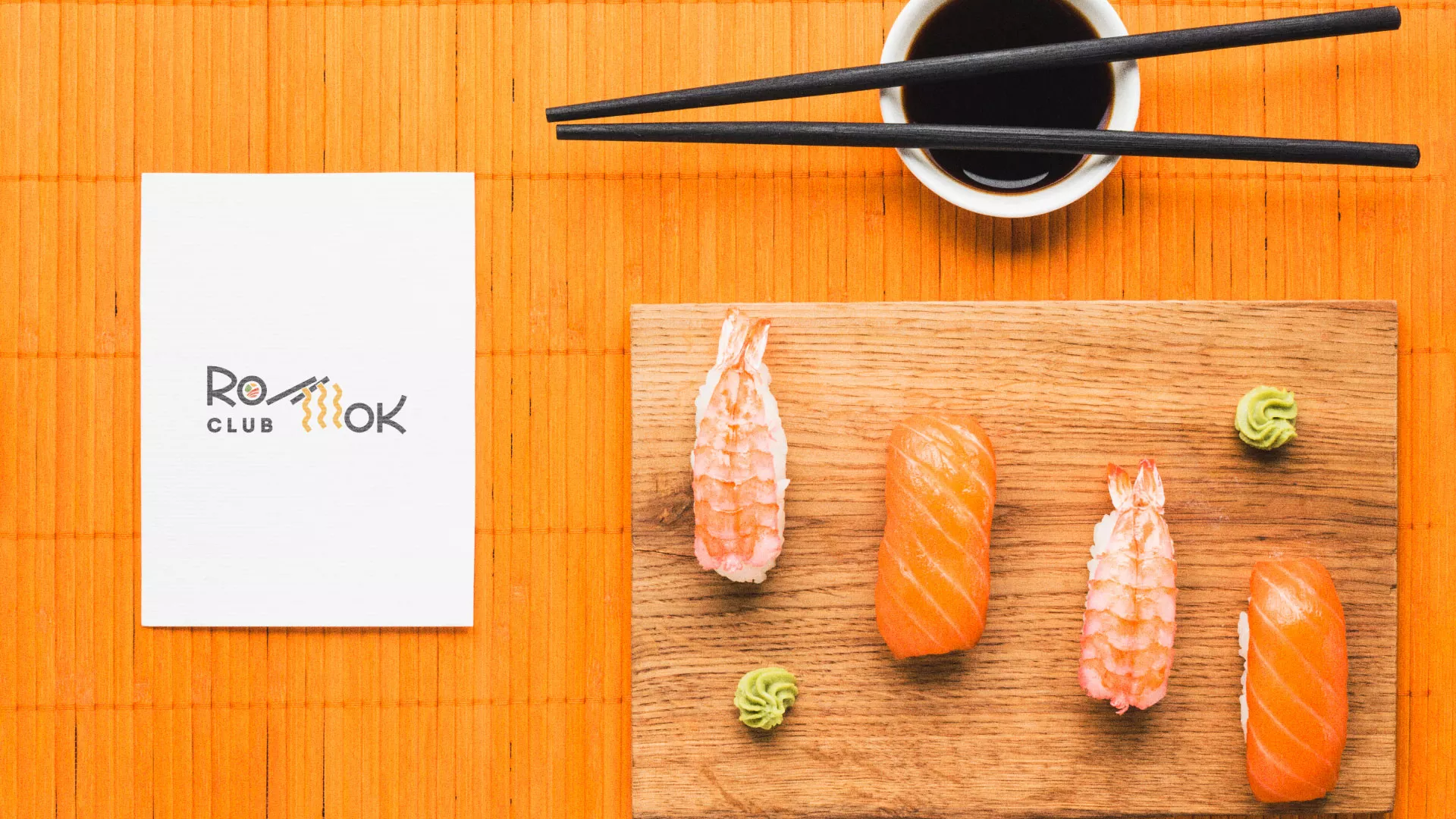 Создание логотипа суши-бара «Roll Wok Club» в Константиновске