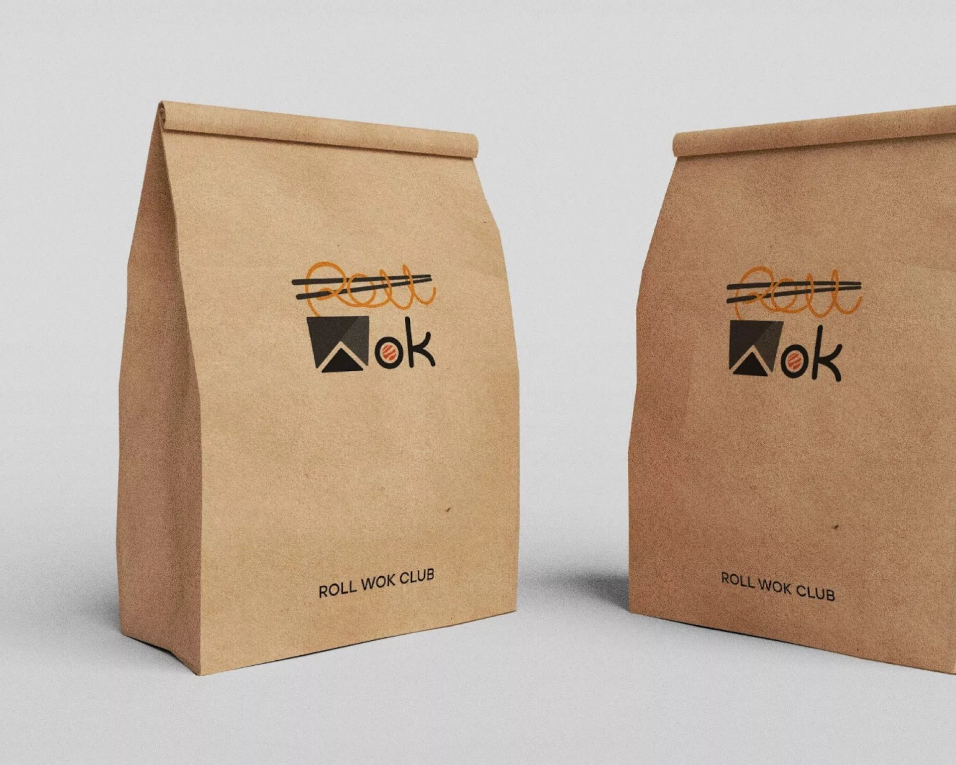 Создание дизайна упаковки суши-бара «Roll Wok Club» в Константиновске